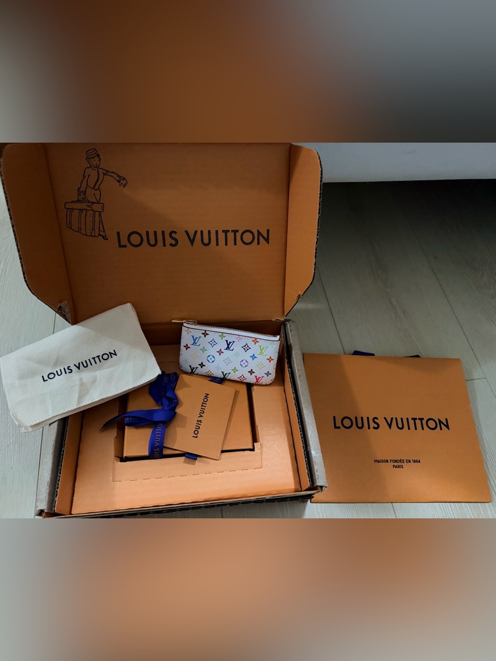 Louis Vuitton Multicolor Monogram Canvas Key Pouch